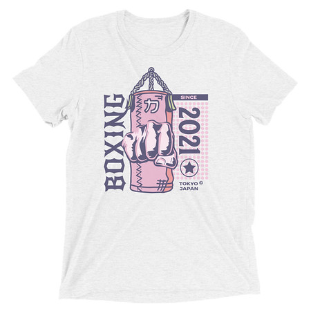 [ID: 162-G277] Boxing Fist - Punching Bag Unisex Tri-Blend T-Shirt