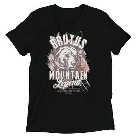 [ID: 162-G292] Brutus Mountain Legend Unisex Tri-Blend T-Shirt