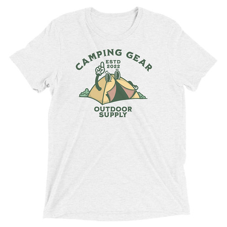 [ID: 162-G326] Camping Gear Unisex Tri-Blend T-Shirt