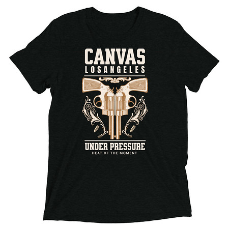 [ID: 162-G332] Canvas Los Angeles under pressure Unisex Tri-Blend T-Shirt