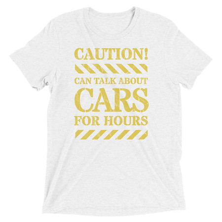 [ID: 162-G351] Caution Signs - Yellow Traffic Sign Unisex Tri-Blend T-Shirt