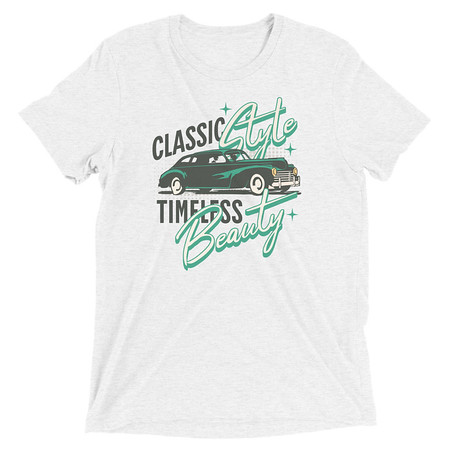 [ID: 162-G386] Classic Style Timeless Beauty Unisex Tri-Blend T-Shirt