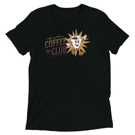 [ID: 162-G396] Coffee Club Unisex Tri-Blend T-Shirt