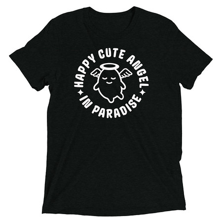 [ID: 162-G449] Cute Angel - Wings Unisex Tri-Blend T-Shirt