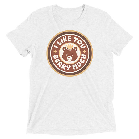 [ID: 162-G450] Cute Bear - AI Unisex Tri-Blend T-Shirt