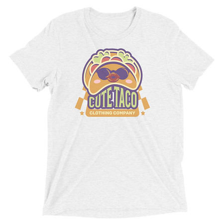 [ID: 162-G454] Cute Taco - Colorful Mexican Tortilla Unisex Tri-Blend T-Shirt