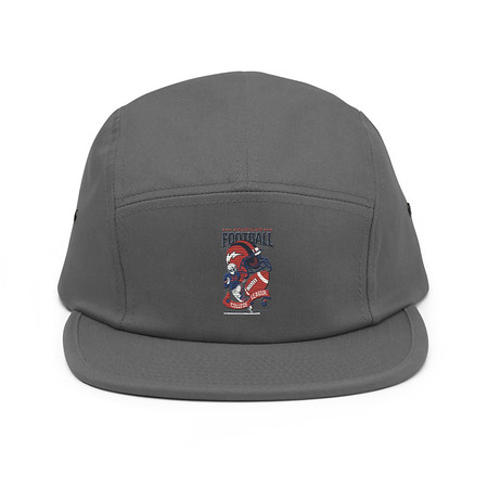 [ID: 92-G68] American Football - Athletic College League 5 Panel Cap