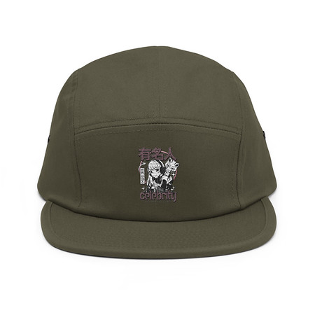 [ID: 92-G88] Anime Celebrity Girl - Japanese Cyber Streetwear 5 Panel Cap