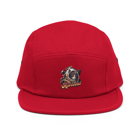 [ID: 92-G108] Astrocat - Retro graphic 5 Panel Cap
