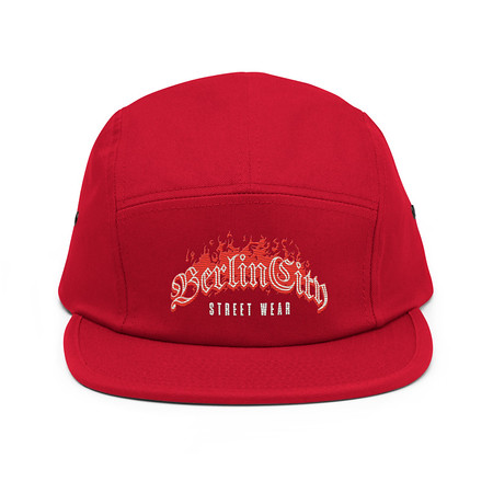 [ID: 92-G183] Berlin City Streetwear - Fire 5 Panel Cap