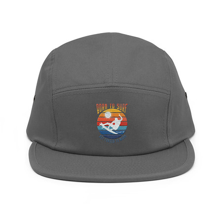 [ID: 92-G270] Born to Surf - But Forced to Work 5 Panel Cap