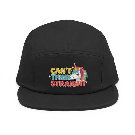 [ID: 92-G328] Can't Think Straight (2) 5 Panel Cap