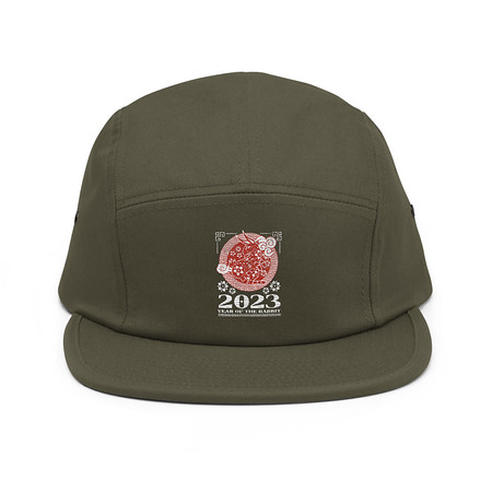 [ID: 92-G368] Chinese Lunar Year - Rabbit 5 Panel Cap