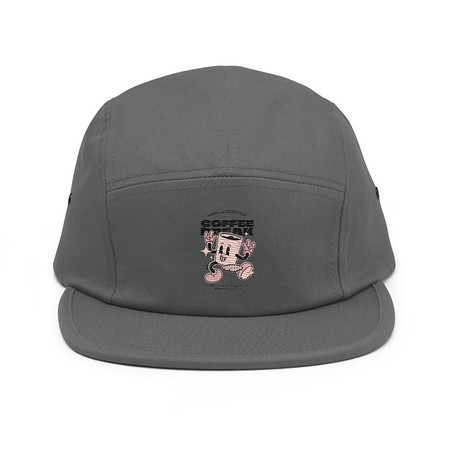 [ID: 92-G395] Coffee Break Mascot 5 Panel Cap