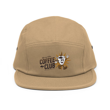 [ID: 92-G396] Coffee Club 5 Panel Cap