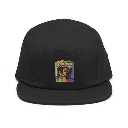 [ID: 92-G422] Cosmic Journey Rainbow Retro 5 Panel Cap