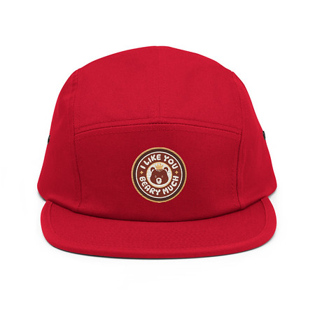 [ID: 92-G450] Cute Bear - AI 5 Panel Cap