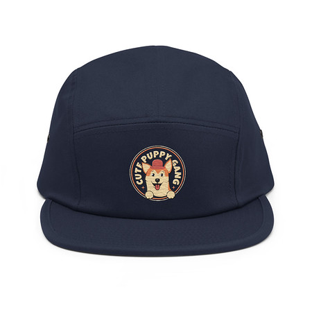 [ID: 92-G453] Cute Puppy Gang - Corgi 5 Panel Cap