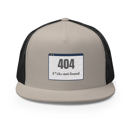 [ID: 100-G7] 404 5 Panel Trucker Cap