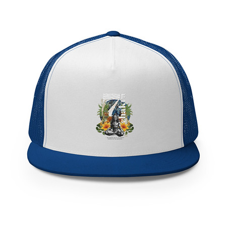 [ID: 100-G12] 7 Chakra 5 Panel Trucker Cap