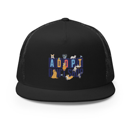[ID: 100-G23] Adopt a Pet - Cute Animal 5 Panel Trucker Cap