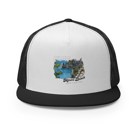 [ID: 100-G57] Amalfi 5 Panel Trucker Cap