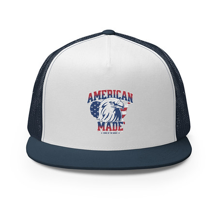 [ID: 100-G76] American Made 5 Panel Trucker Cap