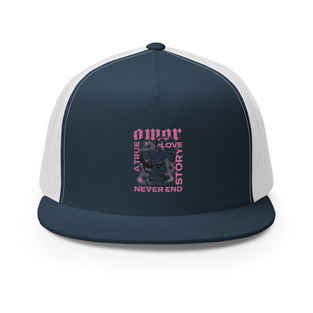[ID: 100-G77] Amor 5 Panel Trucker Cap