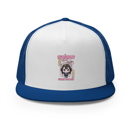[ID: 100-G86] Anime and Music 5 Panel Trucker Cap