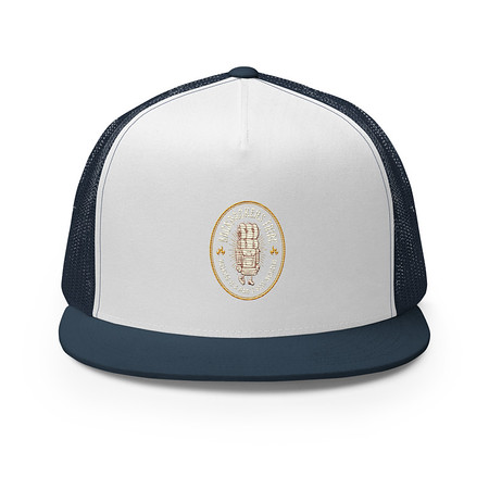 [ID: 100-G125] Backpackers Tribe - Adventure Badge 5 Panel Trucker Cap