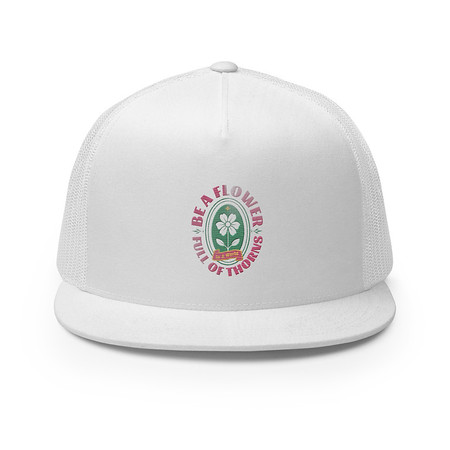 [ID: 100-G152] Be A Flower  5 Panel Trucker Cap