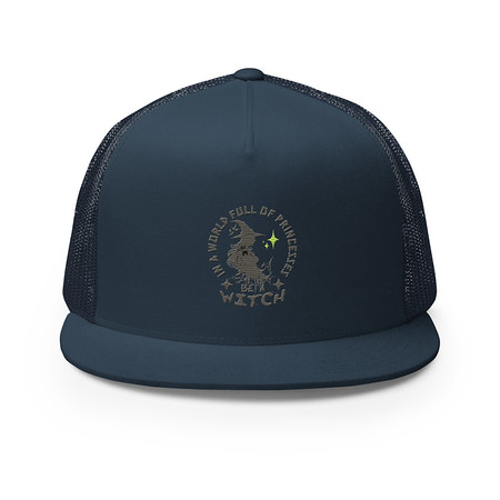 [ID: 100-G153] Be A Witch 5 Panel Trucker Cap