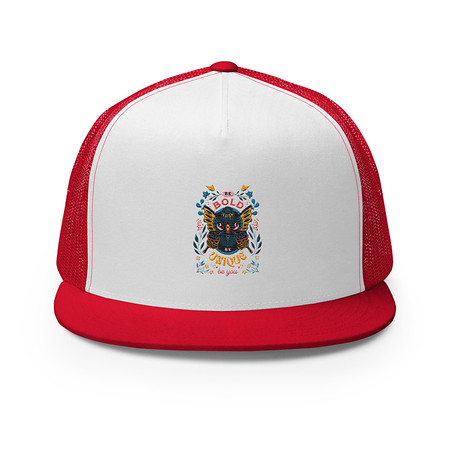 [ID: 100-G154] Be Bold Be Unique 5 Panel Trucker Cap