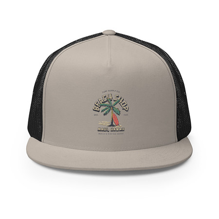 [ID: 100-G169] Beach Shop 5 Panel Trucker Cap