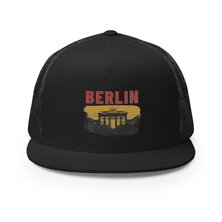 [ID: 100-G184] Berlin 5 Panel Trucker Cap