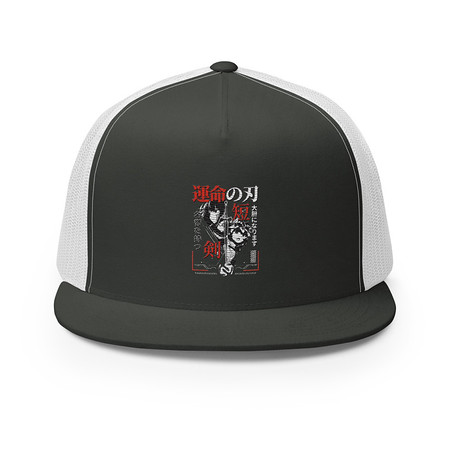 [ID: 100-G234] Blades of Fate - Japanese Manga Anime 5 Panel Trucker Cap