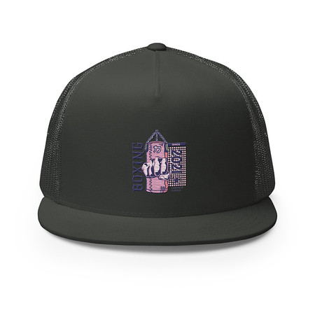 [ID: 100-G277] Boxing Fist - Punching Bag 5 Panel Trucker Cap