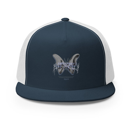[ID: 100-G302] Butterfly 5 Panel Trucker Cap