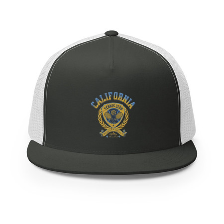[ID: 100-G319] CALIFORNIA TENNIS PROFESSIONALS 5 Panel Trucker Cap