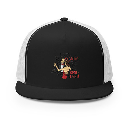 [ID: 100-G348] Cats Stealing the Spotlight 5 Panel Trucker Cap