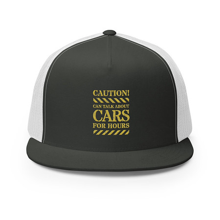 [ID: 100-G351] Caution Signs - Yellow Traffic Sign 5 Panel Trucker Cap