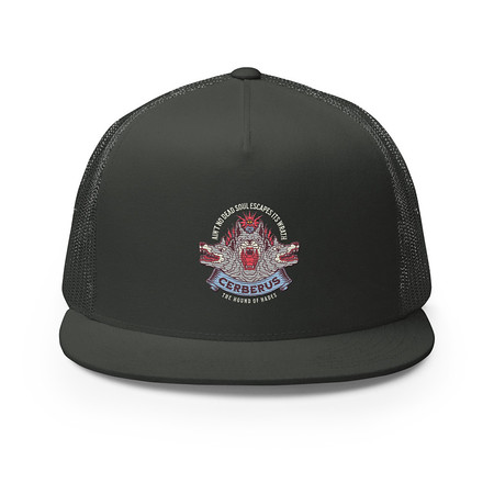 [ID: 100-G353] Cerberus - Underworld Dogs 5 Panel Trucker Cap
