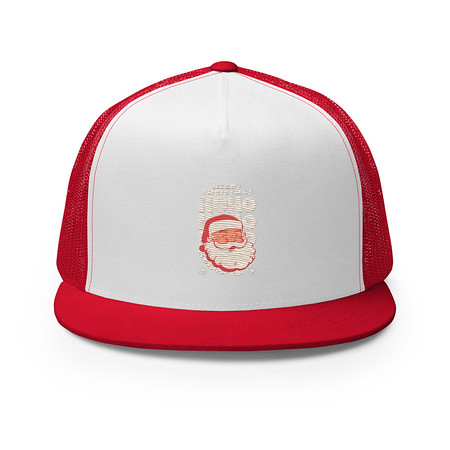 [ID: 100-G374] Christmas Season - Santa Claus 5 Panel Trucker Cap