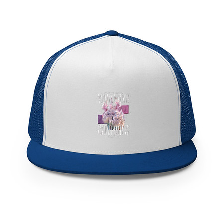 [ID: 100-G414] Control your Mind 5 Panel Trucker Cap
