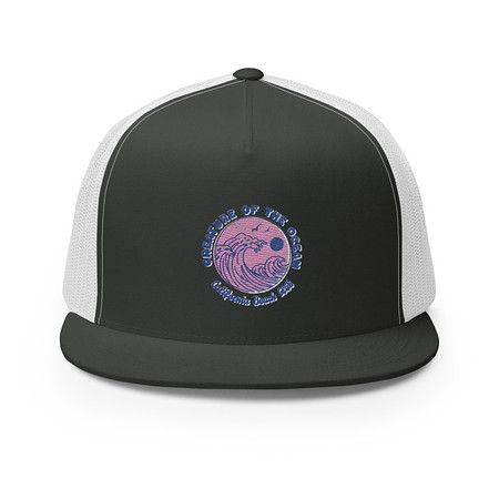[ID: 100-G435] Creature of the Ocean 5 Panel Trucker Cap