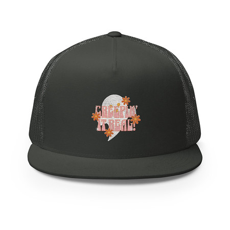 [ID: 100-G436] Creepin' It Real - Halloween 5 Panel Trucker Cap