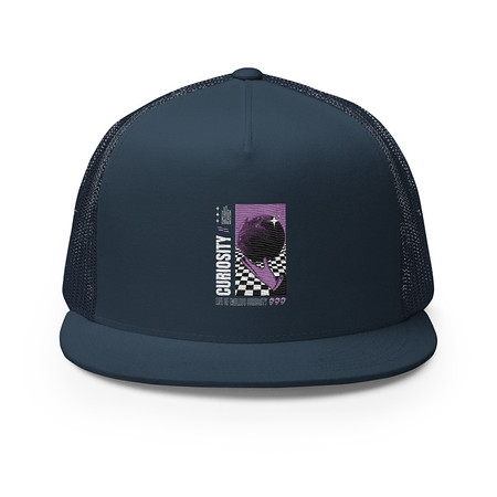 [ID: 100-G442] Curiosity Streetwear 5 Panel Trucker Cap