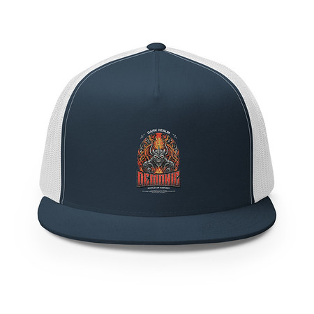[ID: 100-G488] Demonic 5 Panel Trucker Cap
