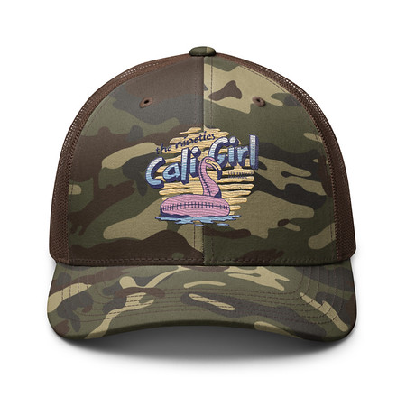 [ID: 680-G13] 90's Cali Girl Camouflage Trucker Hat