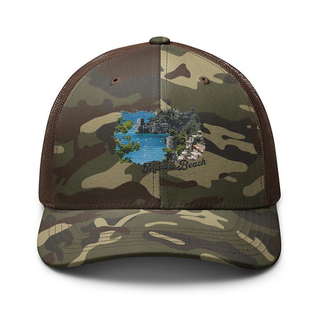 [ID: 680-G57] Amalfi Camouflage Trucker Hat